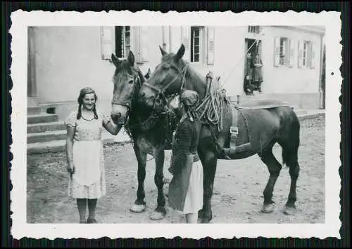 10x alte Foto Soldaten Bauernhof mit Pferde uvm. 1940-45