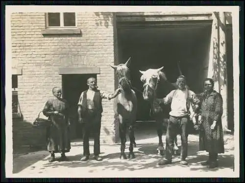 10x alte Foto Soldaten Bauernhof mit Pferde uvm. 1940-45