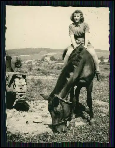 21x Foto Bauernhof Südliche Weinstraße Rheinland-Pfalz Pferde u.a. Tiere 1935-45