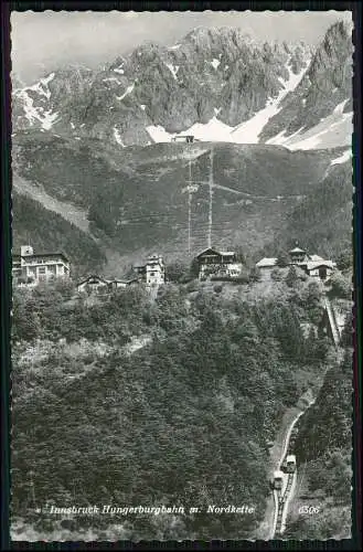 6x Foto AK Innsbruck Nordkette Seilbahn Hungerburgbahn Station Tirol Österreich