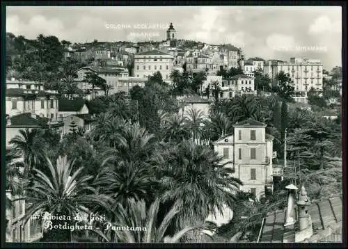 5xFoto AK Bordighera Italien Ligurien Restaurant Carillon Bar Terrasse Meerblick