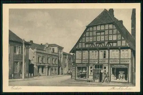 AK Eutin in Ostholstein, Straße Häuser Geschäfte am Marktplatz 1933