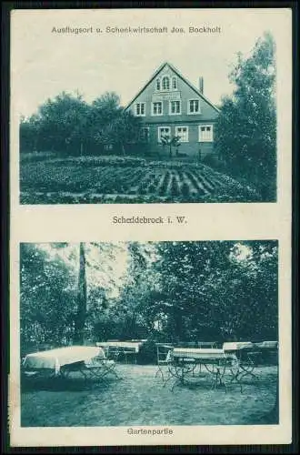 AK Scheddebrock Nordwalde Schenkwirtschaft Gastwirtschaft Jos Bockholt 1926 gel.