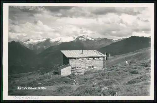 Foto AK Bad Hofgastein Salzburg Schloss-Alpe Schutzhütte Alm Schlossalm Stempel