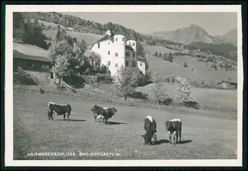 Foto AK Bad Hofgastein Salzburg Schloss Weitmoser Gasteintal Echt Foto