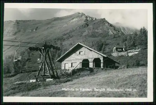 3x Foto AK Mallnitz in Kärnten, Alpengasthof Gutenbrunn und Berglift Häuseralm