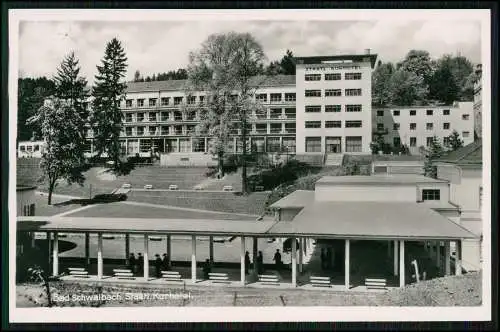 2x Foto AK Bad Schwalbach im Rheingau Taunus Kreis, am Weinbrunnen, und Kurhaus