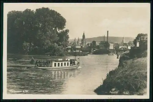 Foto AK Weinsberg an der Weibertreu Heilbronn Blick auf den Ort 1933 gelaufen