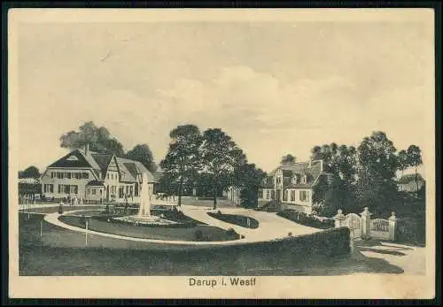 AK Darup Nottuln Nordrhein Westfalen, Haus Darup Brunnen Park 1915