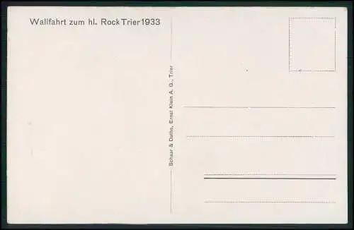 AK Postkarte Trier, Der Heilige Rock im Dom 1933