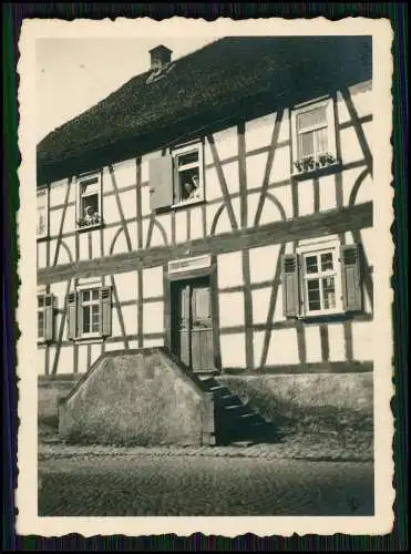 16x Foto Dorf in Hessen um 1940 Fachwerk Kirchturmspitze Personen uvm.