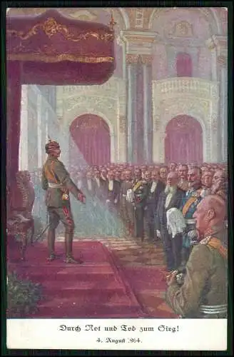 AK Thronrede Kaiser Wilhelm II. Weißer Saal, Reichstagsabgeordnete Munk Nr. 995a