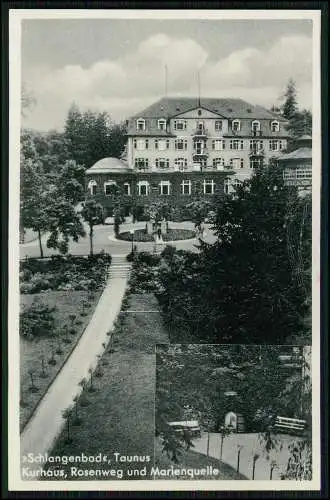 3x AK Wildbad-Schlangenbad im Taunus Hessen 1927 gelaufen