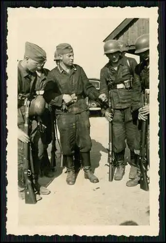 7x Foto Soldaten Wehrmacht Luftwaffe Einsatz im Winter