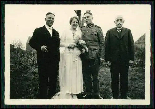 10x Foto Wehrmacht Soldat Luftwaffe auf Heimaturlaub für Hochzeit 1941-42