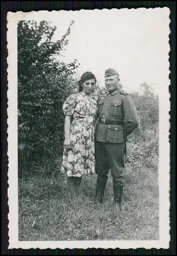 10x Foto Wehrmacht Soldat Luftwaffe auf Heimaturlaub für Hochzeit 1941-42