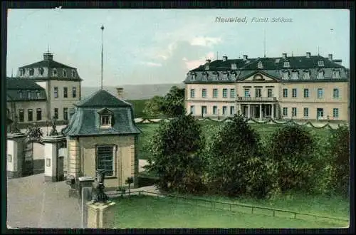 AK Neuwied am Rhein, das Fürstliches Schloss 1908 gelaufen