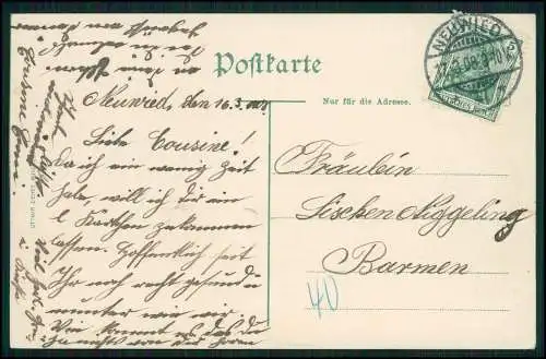 AK Neuwied am Rhein, das Fürstliches Schloss 1908 gelaufen