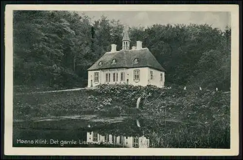 AK Møn Dänemark, Møns Klint, Detgamle Liselund Slot 1940 Kopenhagen gelaufen