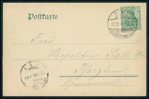 AK Ansichtskarte Bingen am Rhein, Burg Rheinstein 1904 gelaufen Dampfschiffe uvm