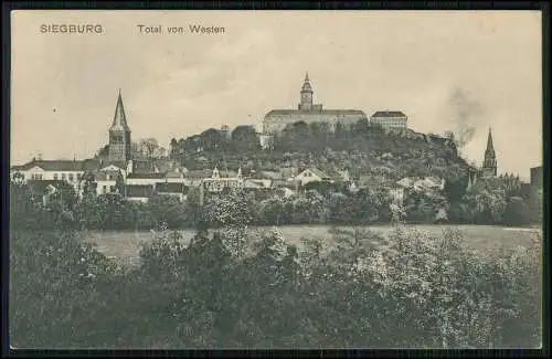 AK Siegburg an der Sieg, Panorama vom Westen 1916 Feldpost gelaufen