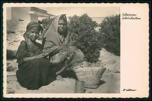 Foto AK Wehrmacht Deutsches Afrikakorps - Schönheiten Mädchen - H. Schlösser