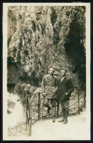 Foto AK Wandern am Obersee bei Garmisch-Partenkirchen Wasserfälle uvm. 1928