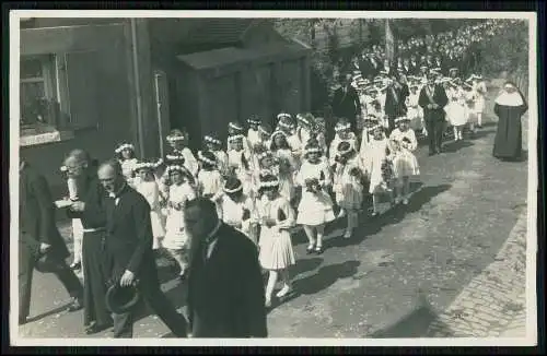 2x Foto Fronleichnam Prozessionen Sankt Ingbert ? Saarland Rheinland-Pfalz 1938