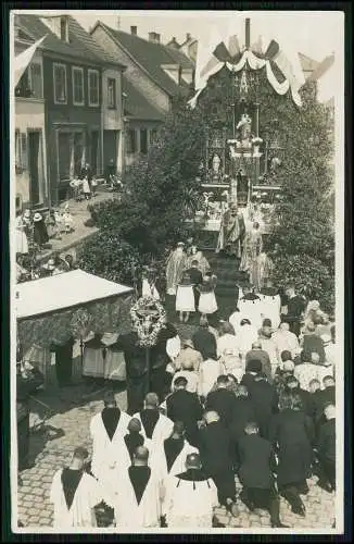 Foto AK Fronleichnam Prozessionen Sankt Ingbert ? Saarland Rheinland-Pfalz 1938