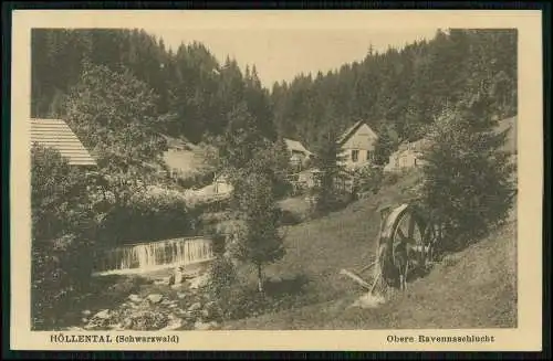 AK Wassermühle Breitnau im Schwarzwald, Höllental, Ravennaschlucht 1936