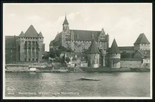 4x Foto AK Die Marienburg Malbork Westpreußen Außen und Innen Ansichten 1936