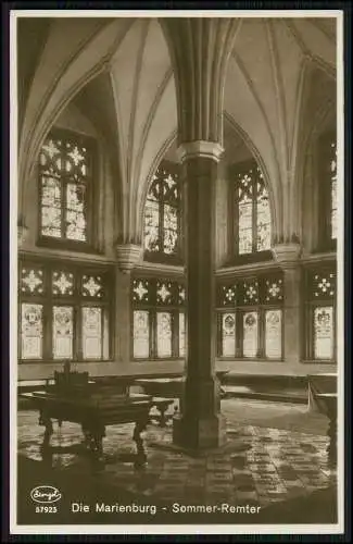 4x Foto AK Die Marienburg Malbork Westpreußen Außen und Innen Ansichten 1936