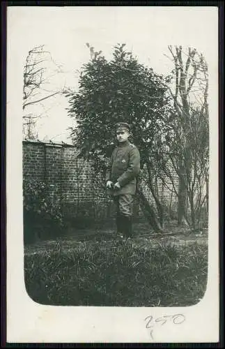 6x Foto AK 1. WK Soldat in Uniform, Standportrait Feldpost Karten