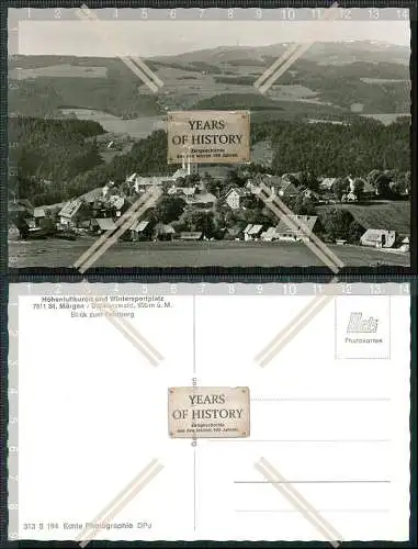 Foto AK St. Märgen Schwarzwald Ortschaft mit Kirche und Blick zum Feldberg
