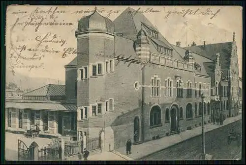 AK Ansichtskarte Hagen in Westfalen Hauptpostamt 1911 gelaufen n. Barop Bahnhof