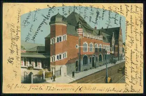 AK Postkarte Hagen Westfalen Hauptpostamt 1913 gelaufen nach Hombruch Barop