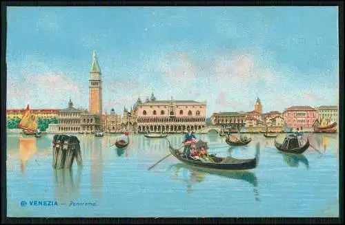 6x AK Künstler Ansichtskarte Postkarte Venezia Venedig Veneto Italien 1910