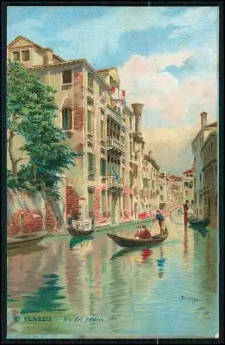 6x AK Künstler Ansichtskarte Postkarte Venezia Venedig Veneto Italien 1910