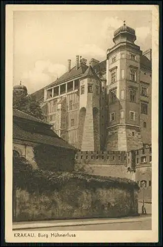 AK Ansichtskarte Postkarte Kraków Krakau Polen, Burg Hühnerfuß 1935