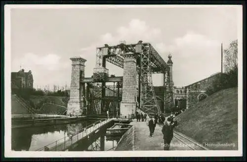 Foto AK Henrichenburg Waltrop Oberwiese Schiffshebewerk Cekade Karte