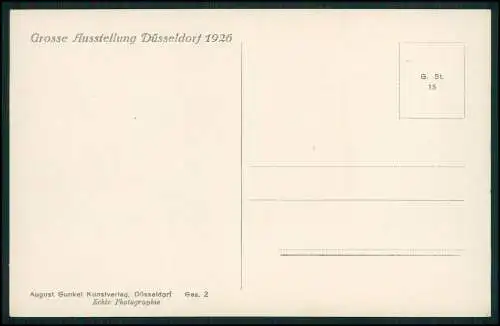 Foto AK Ansichtskarte Düsseldorf am Rhein, GeSoLei, Ehrenhof, Springbrunnen 1926