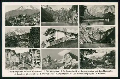 AK Berchtesgaden Mehrfachansicht Obersalzberg Hitler Haus Berghof u.a. Motive.