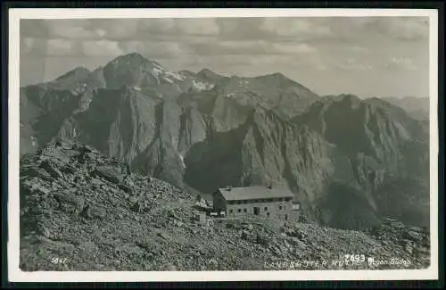 Foto AK Landshut Österreich Tirol Landshuter Hütte am Kraxentrager Gebirge 1939