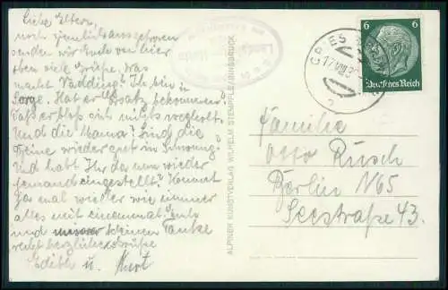 Foto AK Landshut Österreich Tirol Landshuter Hütte am Kraxentrager Gebirge 1939