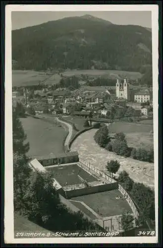 Foto AK Steinach am Brenner in Tirol Österreich, Schwimm- und Sonnenbad