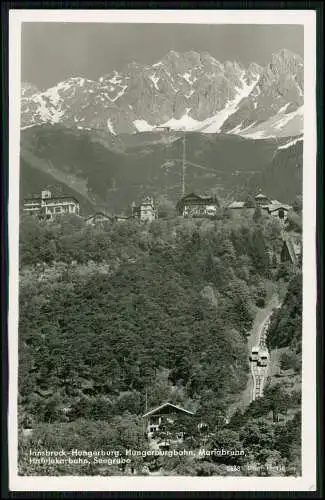 Foto AK Innsbruck-Hungerburg Hungerburgbahn, Mariabrunn, Hafelekarbahn, Seegrube