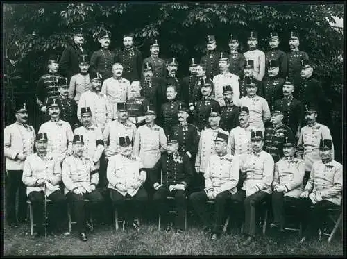 Foto Bibliothek 23x17 cm -  Dedl Gruppe Österreichische Soldaten Offiziere 1915