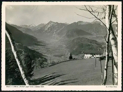 Foto 24x18 cm Mösern Telfs in Tirol, Menthof, Inntal, Lechtaler Alpen, Riffler