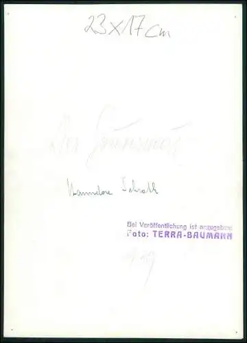Foto Terra Baumann 23x17 cm - Portrait Schauspielerin Hannelore Schroth
