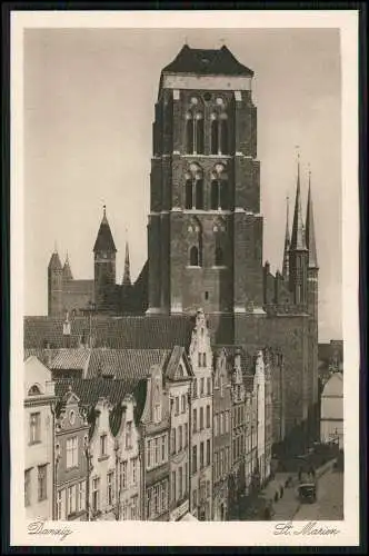 AK Ansichtskarte Postkarte Gdańsk Danzig, St. Marien 1939